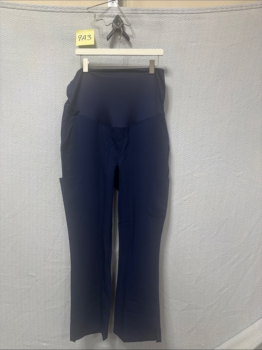 Mandala large maternity navy scrub pants